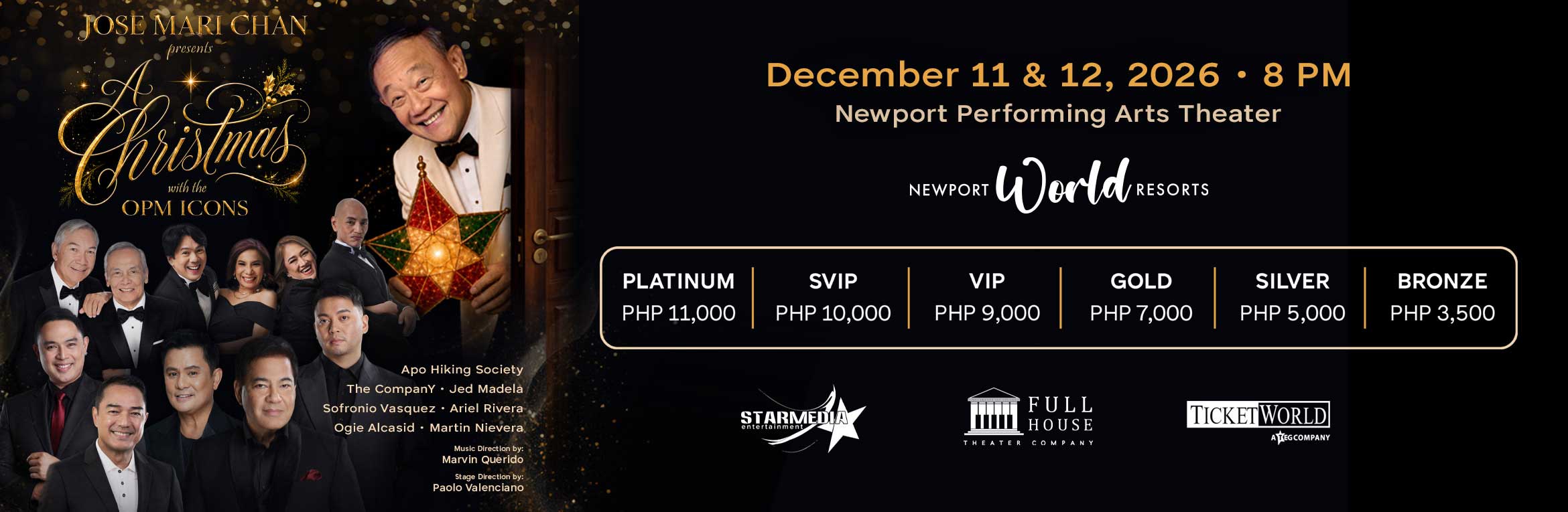 Jose Mari Chan: A Christmas with the OPM Icons tickets | Newport ...