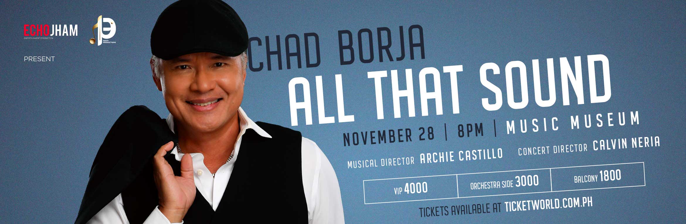 Chad Borja - All That Sound tickets | Music Museum | Ticketworld